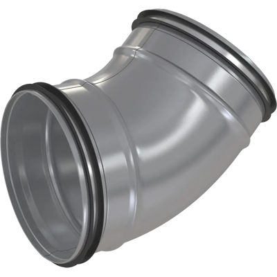 VentDel Bend 45 Gr M/pakning Ø100 Ean VentDel Bend 45 Gr M/pakning Ø100 Ean