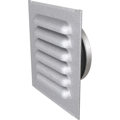 Flexit rustfritt stål ventilasjonsdeksel - Flat rundkanaltilkobling 125mm Flexit rustfritt stål ventilasjonsdeksel - Flat rundkanaltilkobling 125mm
