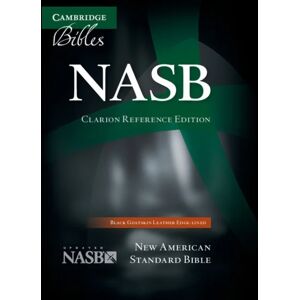 Nasb Clarion Reference Bible, Black Edge-Lined Goatskin Leather, Ns486:Xe