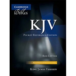 Kjv Pocket Reference Bible, Black French Morocco Leather, Red-Letter Text, Kj243:Xr