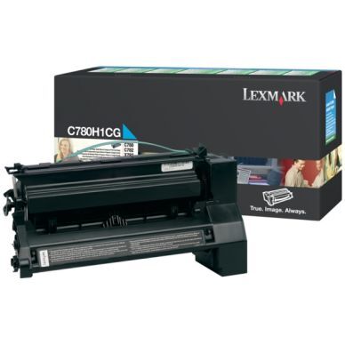 Lexmark Tonerkassett cyan, 10.000 sider, høy kapasitet, return C780H1CG