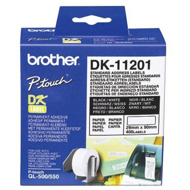 Etikett Brother universal 29x90 mm, 400 stk. 4977766628112