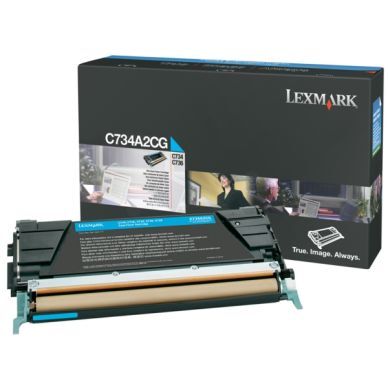 Lexmark Tonerkassett cyan 6.000 sider return C734A1CG