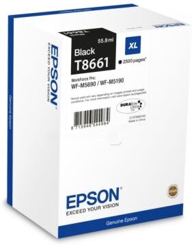 Epson Blekkpatron svart, 2.500 sider T8661