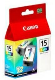 Canon Blekkpatron 3 farge 2pk 2x7.5ml BCI-15C