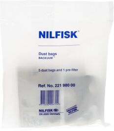 NILFISK Støvsugerposer, papir, 5st. 22198000