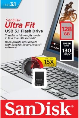 SANDISK Sandisk USB-minne 3.1 UltraFit 128GB 619659163761