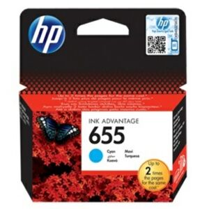 HP Blekkpatron cyan (HP 655), 600 sider CZ110AE