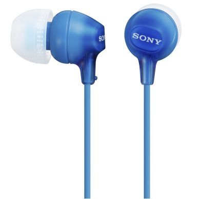 SONY Sony Hodetelefoner in-ear MDR-EX15LP Blå 4905524946703