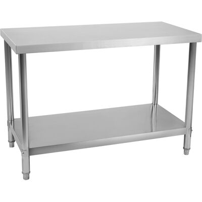 Royal Catering Arbeidsbenk i rustfritt stål - 100 x 70 cm - 400 kg 10010498 Royal Catering Arbeidsbenk i rustfritt stål - 100 x 70 cm - 400 kg 10010498