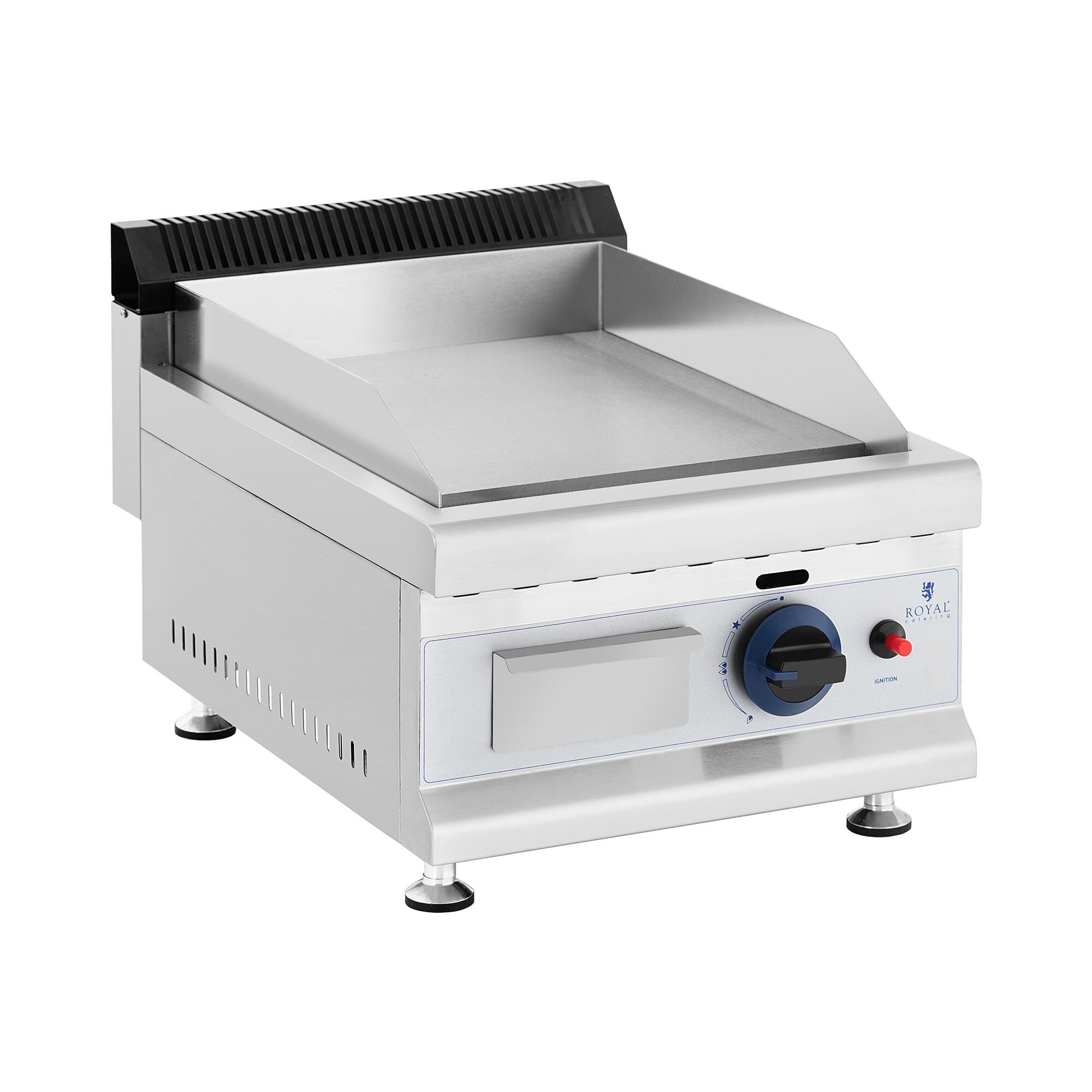 Royal Catering Gassgrill - 35 x 40 cm - glatt - 3,100 W - propan/butan - 0.02 bar 10011694