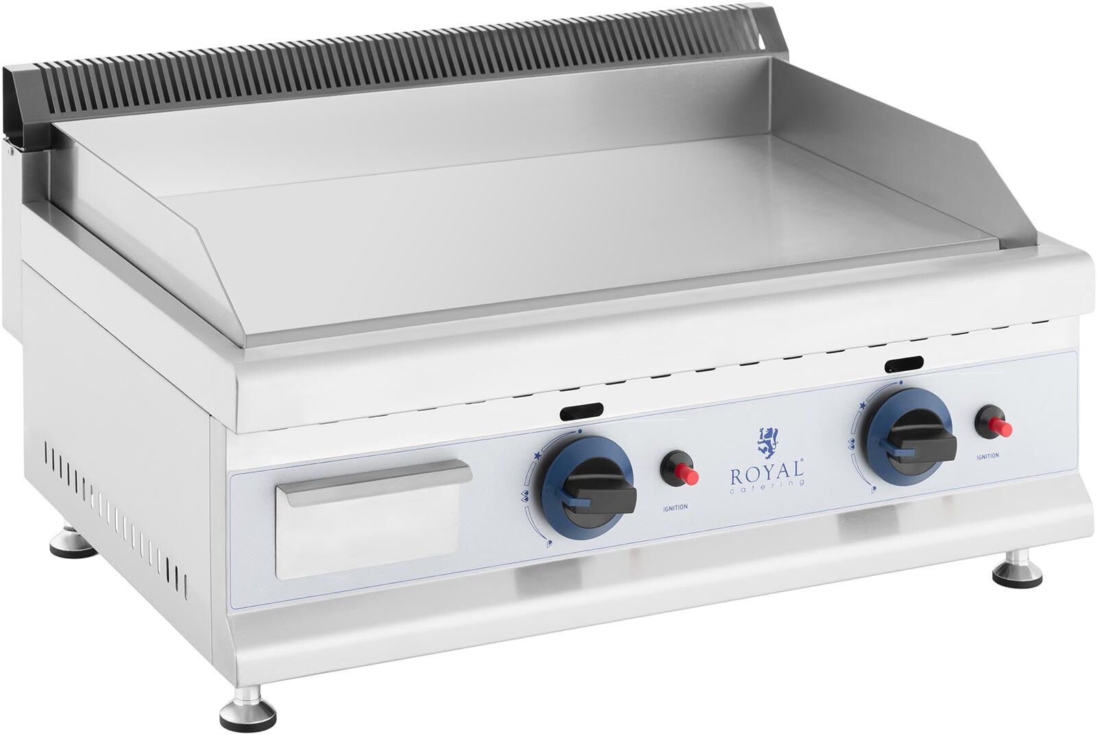 Royal Catering Gassgrill - 60 x 40 cm - glatt - 2 x 3,100 W - propan/butan - 20 mbar 10011919