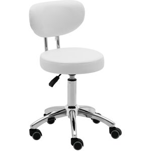 physa Rullekrakk med ryggstøtte - 46 - 60 cm - 150 kg - hvit 10040657 physa Rullekrakk med ryggstøtte - 46 - 60 cm - 150 kg - hvit 10040657