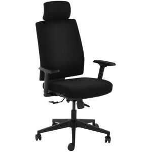 Fromm & Starck Svart ergonomisk kontorstol - Støtter 200kg - Justerbar høyde Fromm & Starck Svart ergonomisk kontorstol - Støtter 200kg - Justerbar høyde