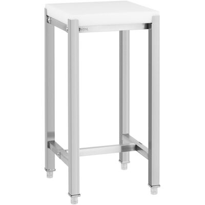 Royal Catering Slakterblokk - 40 x 40 x 80 cm - Rustfritt stål - arbeidshøyde 80 cm 10012326 Royal Catering Slakterblokk - 40 x 40 x 80 cm - Rustfritt stål - arbeidshøyde 80 cm 10012326