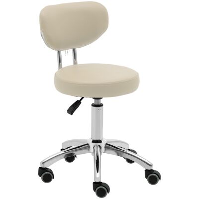 physa Rullekrakk med ryggstøtte - 46 - 60 cm - 150 kg - mørk beige 10040653 physa Rullekrakk med ryggstøtte - 46 - 60 cm - 150 kg - mørk beige 10040653