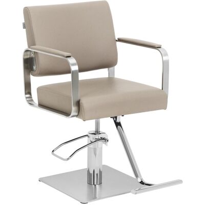 physa Frisørstol med fotstøtte - 50 - 66 cm - 200 kg - beige/sølv 10040889 physa Frisørstol med fotstøtte - 50 - 66 cm - 200 kg - beige/sølv 10040889