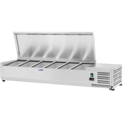 Royal Catering Kjølevitrine - 140 x 39 cm - 5 GN-beholdere (1/3) 10010952 Royal Catering Kjølevitrine - 140 x 39 cm - 5 GN-beholdere (1/3) 10010952