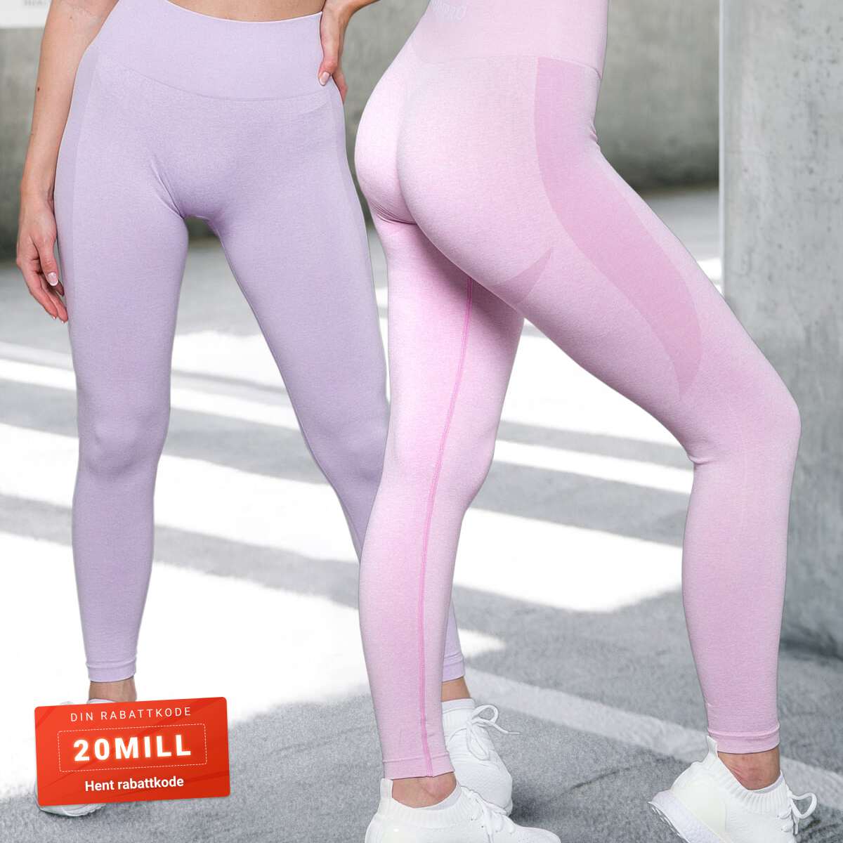 Bumpro 2-pack BumPro Tights Beam Lavender & Peach