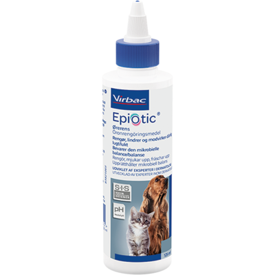 Virbac Epiotic Ørerens 125ml - Øre rengjøring Virbac Epiotic Ørerens 125ml - Øre rengjøring