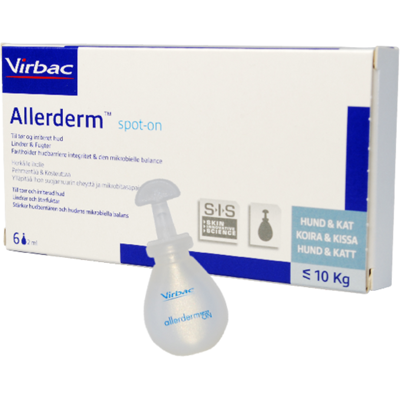 Virbac Allerderm Spot on - Hudpleie for små hunder og katter Virbac Allerderm Spot on - Hudpleie for små hunder og katter