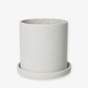 Granit Krukke/Fat PoLystone medium Hvit