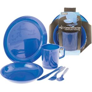 Outdoor Adventure Gear 360 Grader M6 Camp Middagssett - Blå Outdoor Adventure Gear 360 Grader M6 Camp Middagssett - Blå