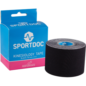 Sportdoc Kinesiology Tape, Svart,  50 mm x 5 m, 1 stk.