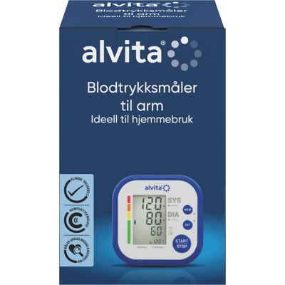 Alvita Blodtrykksmåler Arm, 1 stk. Alvita Blodtrykksmåler Arm, 1 stk.