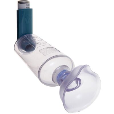 Able Spacer 2 - Inhalasjonsdeler med Medium Maske Able Spacer 2 - Inhalasjonsdeler med Medium Maske