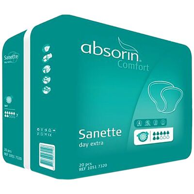 Absorin Comfort Sanette Day extra, 20 stk. Absorin Comfort Sanette Day extra, 20 stk.