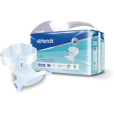 Attends Flex 10, Medium, 22 stk. Attends Flex 10, Medium, 22 stk.