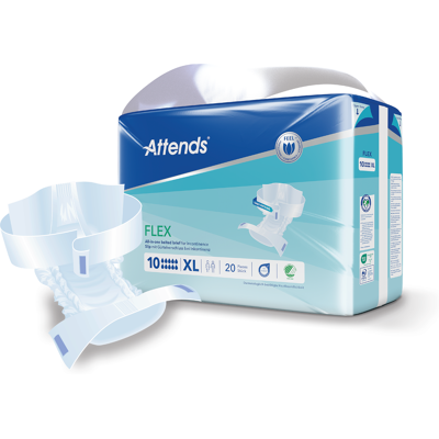 Attends Flex 10, X-Large, 20 stk. Attends Flex 10, X-Large, 20 stk.
