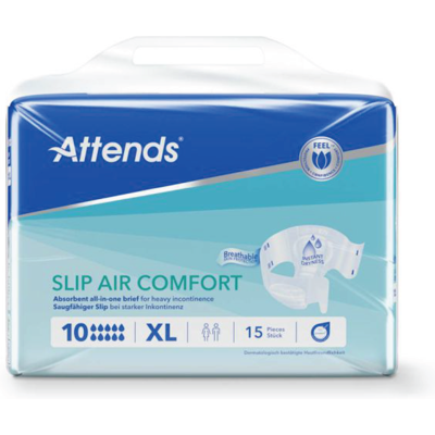 Attends Slip Air Comfort 10, X-Large, 15 stk. Attends Slip Air Comfort 10, X-Large, 15 stk.