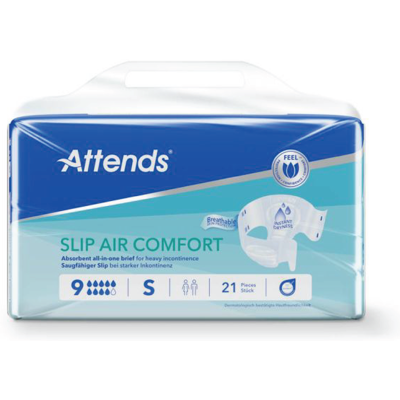 Attends Slip Air Comfort 9, Small, 21 stk. Attends Slip Air Comfort 9, Small, 21 stk.