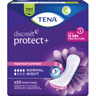 Tena Discreet Normal night, Normal night, 20 stk. Tena Discreet Normal night, Normal night, 20 stk.