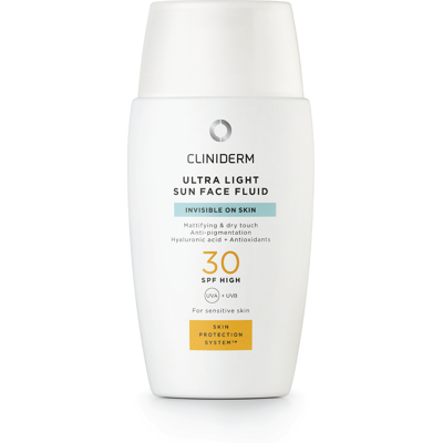 Cliniderm Sun Ultra Light Sun Face Fluid SPF30, 40 ml Cliniderm Sun Ultra Light Sun Face Fluid SPF30, 40 ml