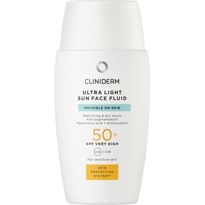 Cliniderm Cliniderm Sun Ultra Light Face Fluid SPF50+ - Solkrem ansikt Cliniderm Cliniderm Sun Ultra Light Face Fluid SPF50+ - Solkrem ansikt