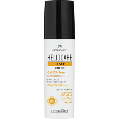 Heliocare 360 ° tonende beskyttelsesgel SPF 50+ perle (50 ml) Heliocare 360 ° tonende beskyttelsesgel SPF 50+ perle (50 ml)