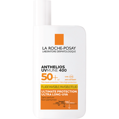 La Roche-Posay Anthelios UVMune 400 Usynlig Væskeflaske SPF 50+ 50ml La Roche-Posay Anthelios UVMune 400 Usynlig Væskeflaske SPF 50+ 50ml