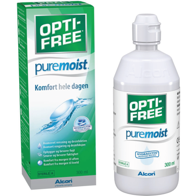 Opti-Free OptiFree Puremoist linsevæske m/etui, 300 ml Opti-Free OptiFree Puremoist linsevæske m/etui, 300 ml
