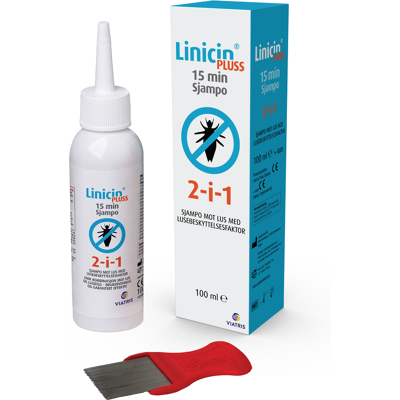 Linicin Plus Shampoo - 100 ml mot hodelus, skabb, ormer Linicin Plus Shampoo - 100 ml mot hodelus, skabb, ormer