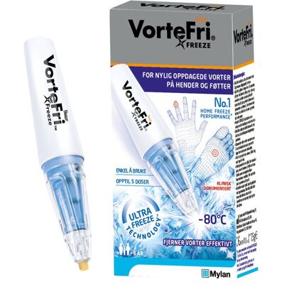 Vortefri Freeze Vortefjerner 7,5g - Fjerning av vorter Vortefri Freeze Vortefjerner 7,5g - Fjerning av vorter