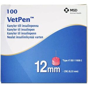 VetPen Nåler - 12 mm - 100 stk - Insulininjeksjon VetPen Nåler - 12 mm - 100 stk - Insulininjeksjon