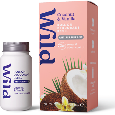Wild Roll On Antiperspirant Coconut & Vanilla Refill, 50 ml Wild Roll On Antiperspirant Coconut & Vanilla Refill, 50 ml