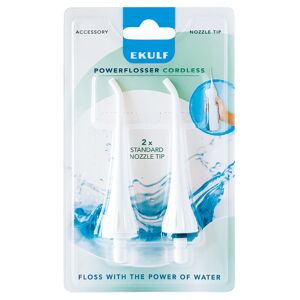 Ekulf Powerflosser Cordless Nozzle Tip, 2 stk.