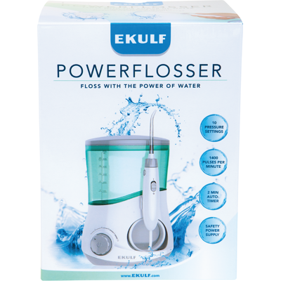 EKULF PowerFlosser - Munnspuler - 6 dl Vannbeholder EKULF PowerFlosser - Munnspuler - 6 dl Vannbeholder