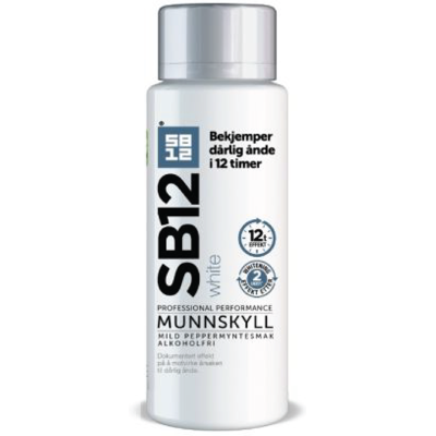 SB12 White Munnskyll, Peppermynte, 500 ml SB12 White Munnskyll, Peppermynte, 500 ml