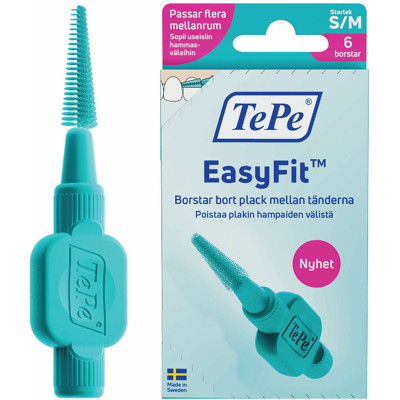 TePe EasyFit Mellomromsbørste, Small/Medium, 6 stk. TePe EasyFit Mellomromsbørste, Small/Medium, 6 stk.