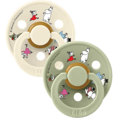 BIBS Moomin Colour Friends Latex Smokk Str. 1, 0-6 mnd, ivory mix, 2 stk. BIBS Moomin Colour Friends Latex Smokk Str. 1, 0-6 mnd, ivory mix, 2 stk.